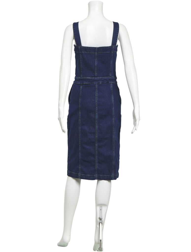 Maje 2016 Ritano Striped Denim Dress - Blue Dresses, Clothing - W2M32600 |  The RealReal